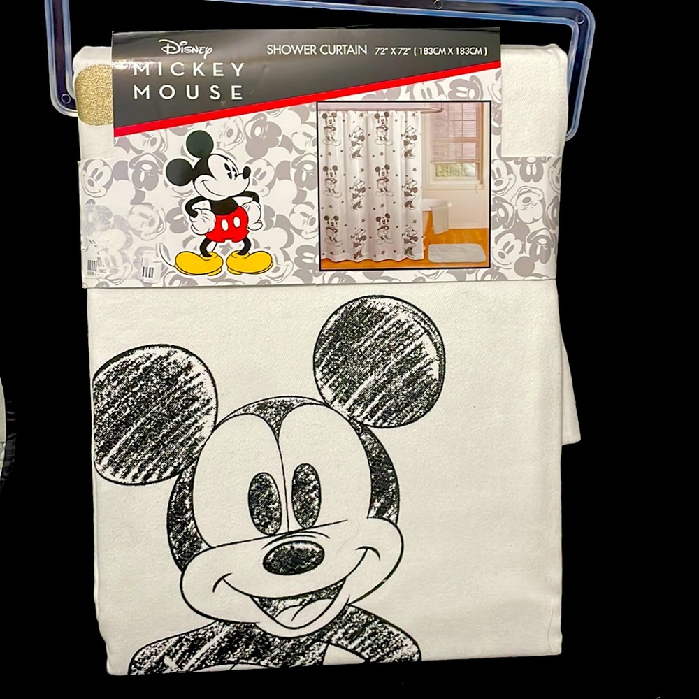 Mickey and Minnie shower curtain